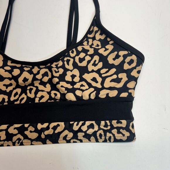 Bikini Women's Top Cheetah Animal Print Sz S - Picture 3 of 5